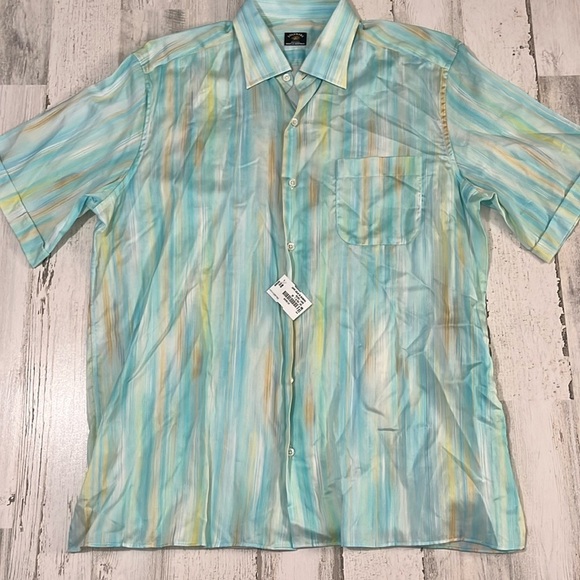 Solemare Maus & Hoffman Watercolor Button Down Size Large. NWT - Picture 1 of 8
